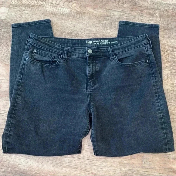 GAP Always Skinny Black Jeans Size 16 - Picture 8 of 8